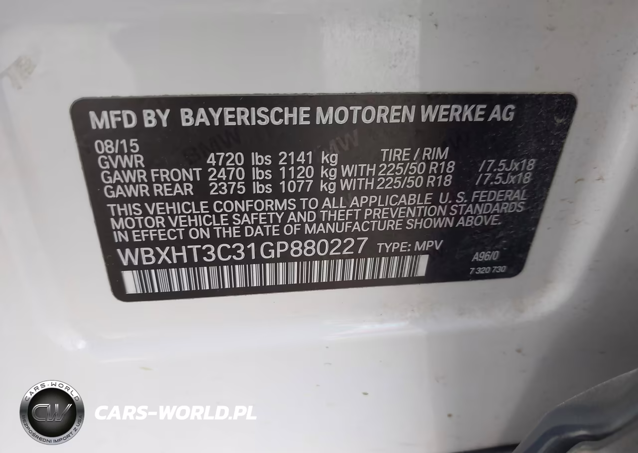 2016 BMW X1 xDrive28I VIN:WBXHT3C31GP880227 - 9