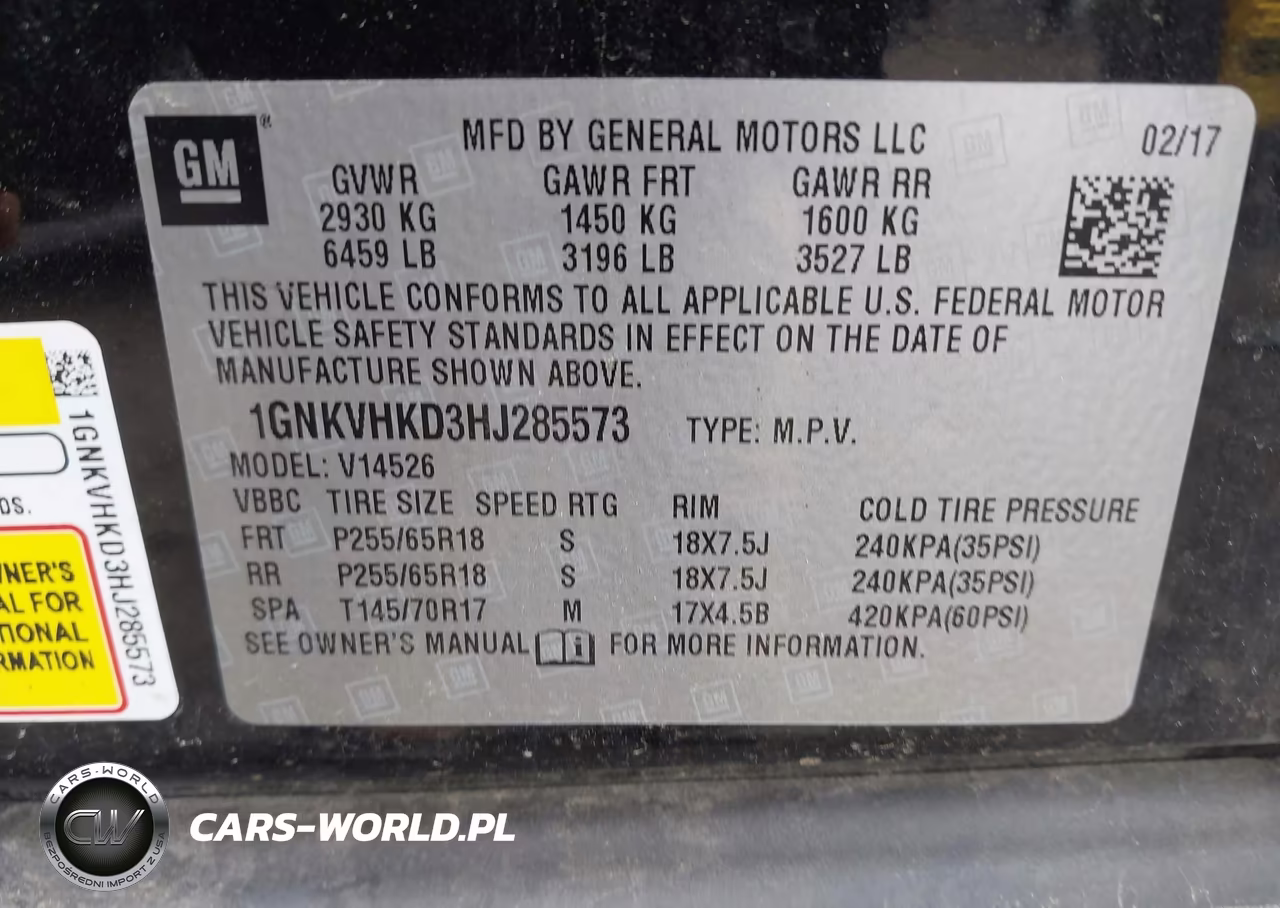 2017 Chevrolet Traverse Lt VIN:1GNKVHKD3HJ285573 - 9
