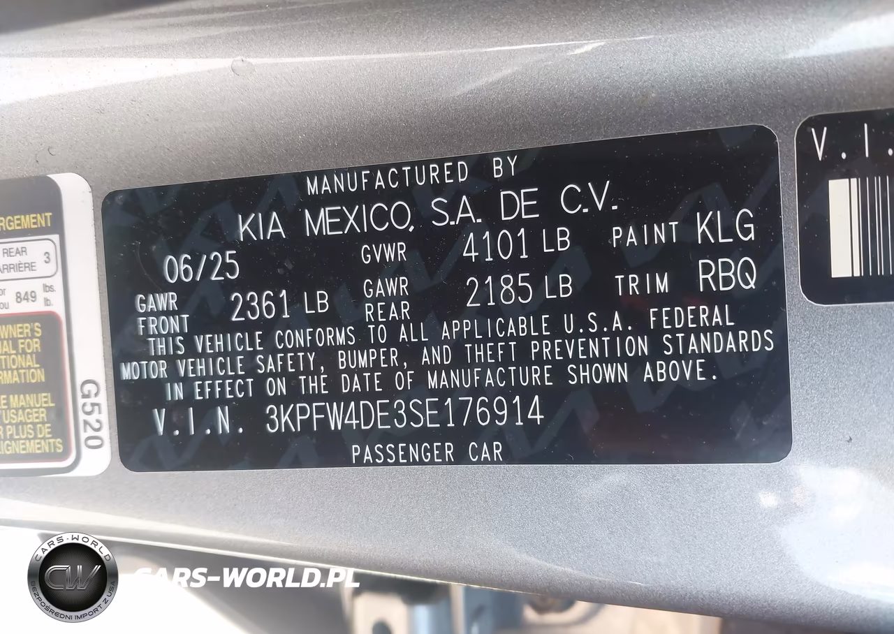 2025 Kia K4 Gt-Line VIN:3KPFW4DE3SE176914 - 9
