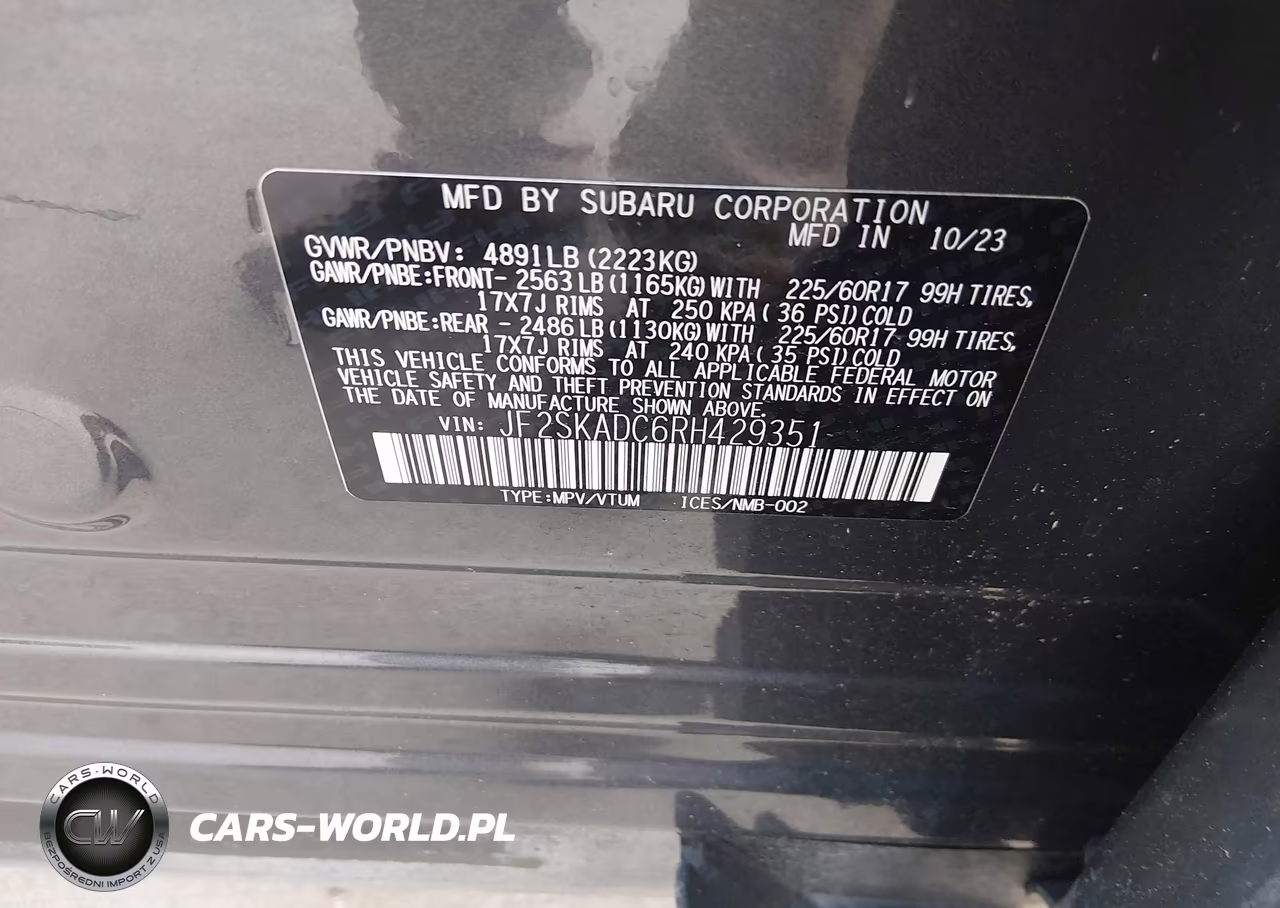 2024 Subaru Forester Premium VIN:JF2SKADC6RH429351 - 9
