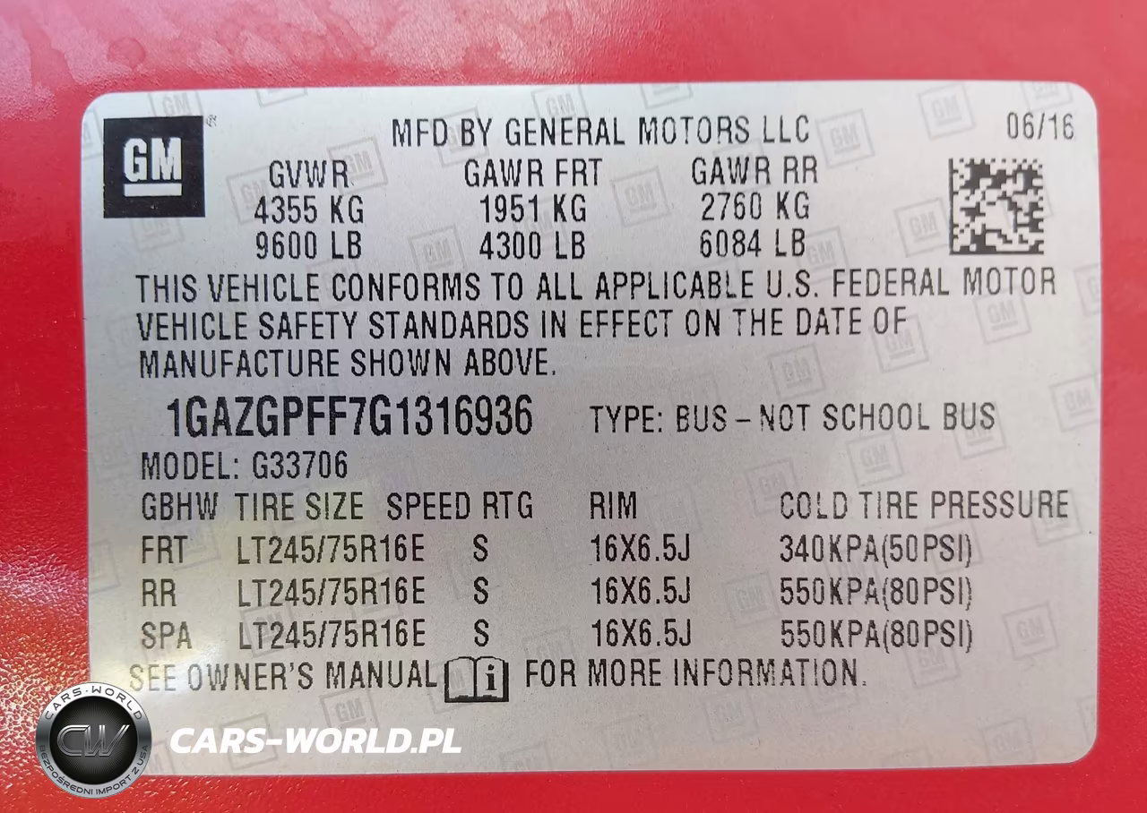2016 Chevrolet Express 3500 Lt VIN:1GAZGPFF7G1316936 - 9