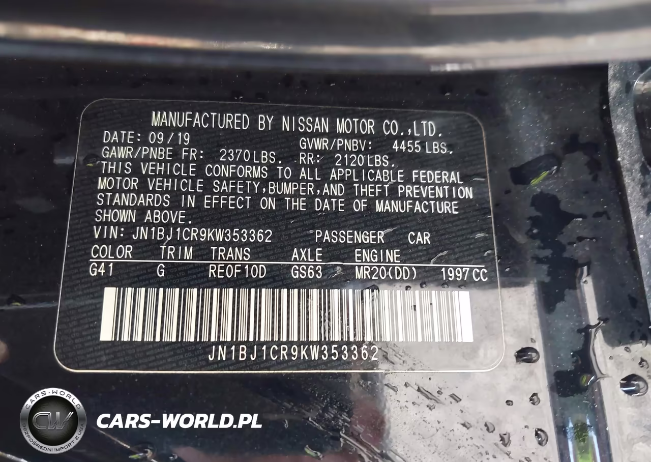 2019 Nissan Rogue Sport Sv VIN:JN1BJ1CR9KW353362 - 9
