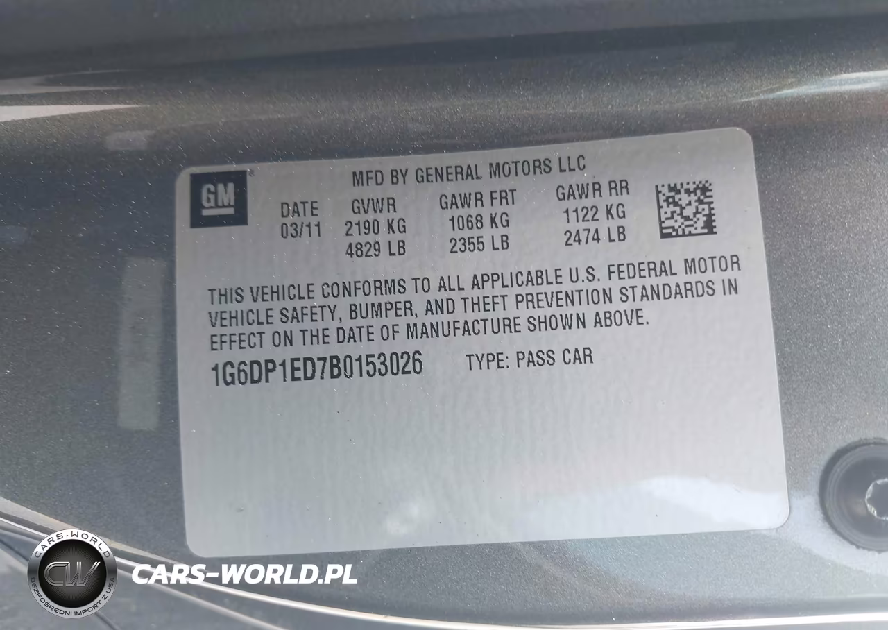 2011 Cadillac Cts Premium VIN:1G6DP1ED7B0153026 - 9