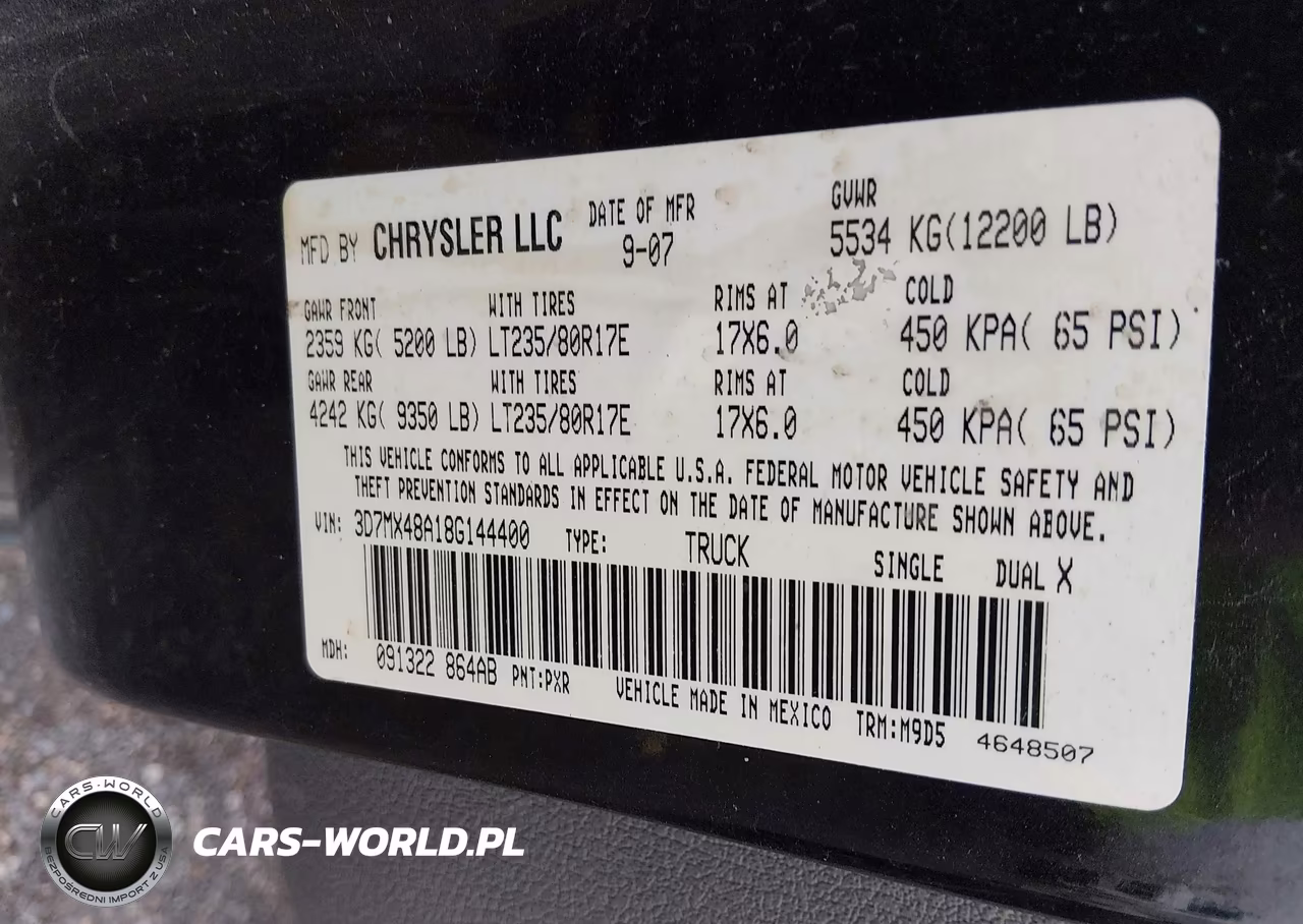 2008 Dodge Ram 3500 Slt VIN:3D7MX48A18G144400 - 8