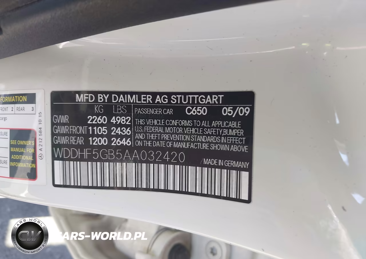 2010 Mercedes-Benz E 350 VIN:WDDHF5GB5AA032420 - 9