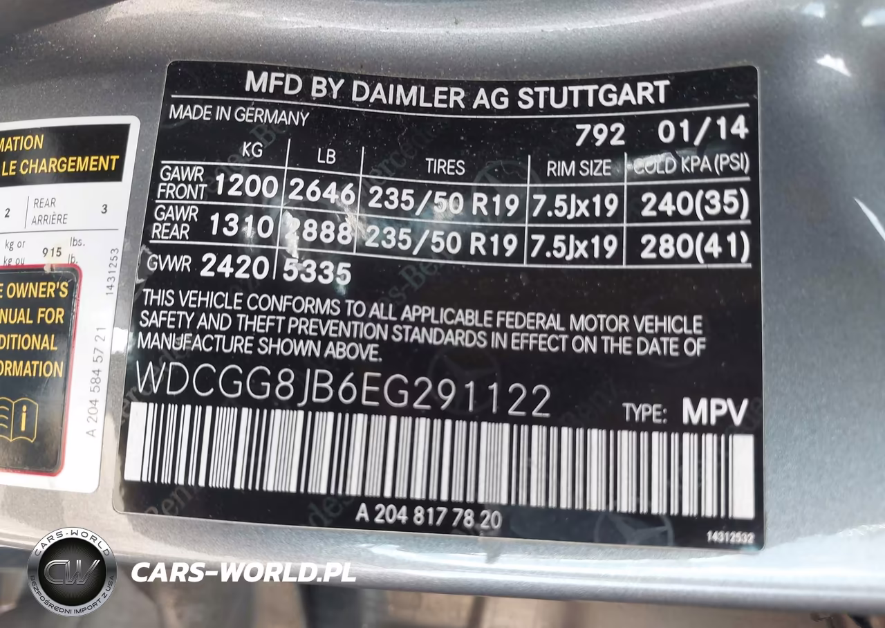 2014 Mercedes-Benz Glk 350 4Matic VIN:WDCGG8JB6EG291122 - 9