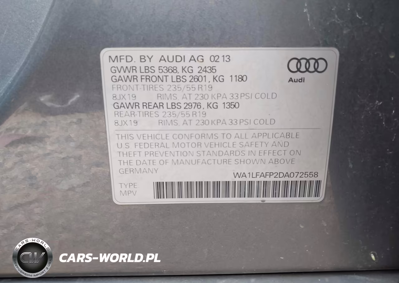 2013 Audi Q5 2.0T Premium VIN:WA1LFAFP2DA072558 - 9