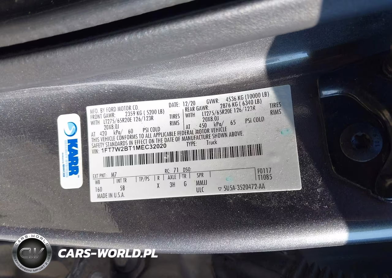 2021 Ford F-250 Lariat VIN:1FT7W2BT1MEC32020 - 9