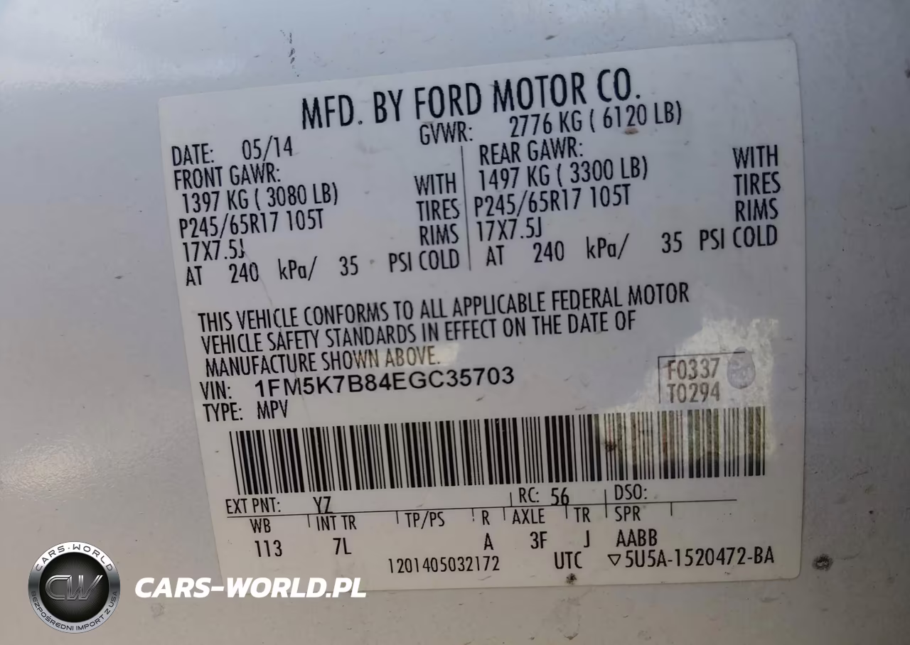 2014 Ford Explorer VIN:1FM5K7B84EGC35703 - 9
