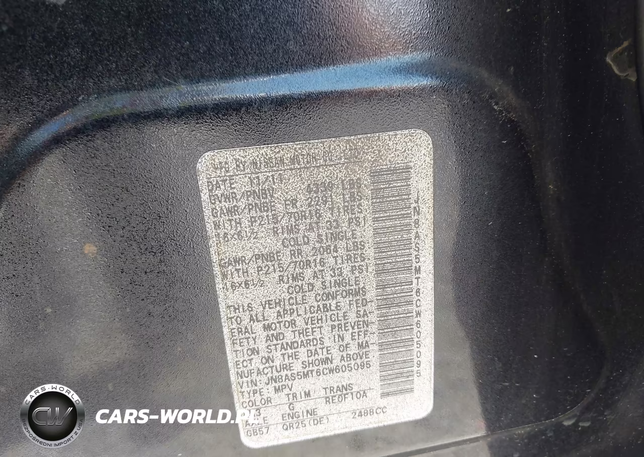 2012 Nissan Rogue S VIN:JN8AS5MT6CW605095 - 9