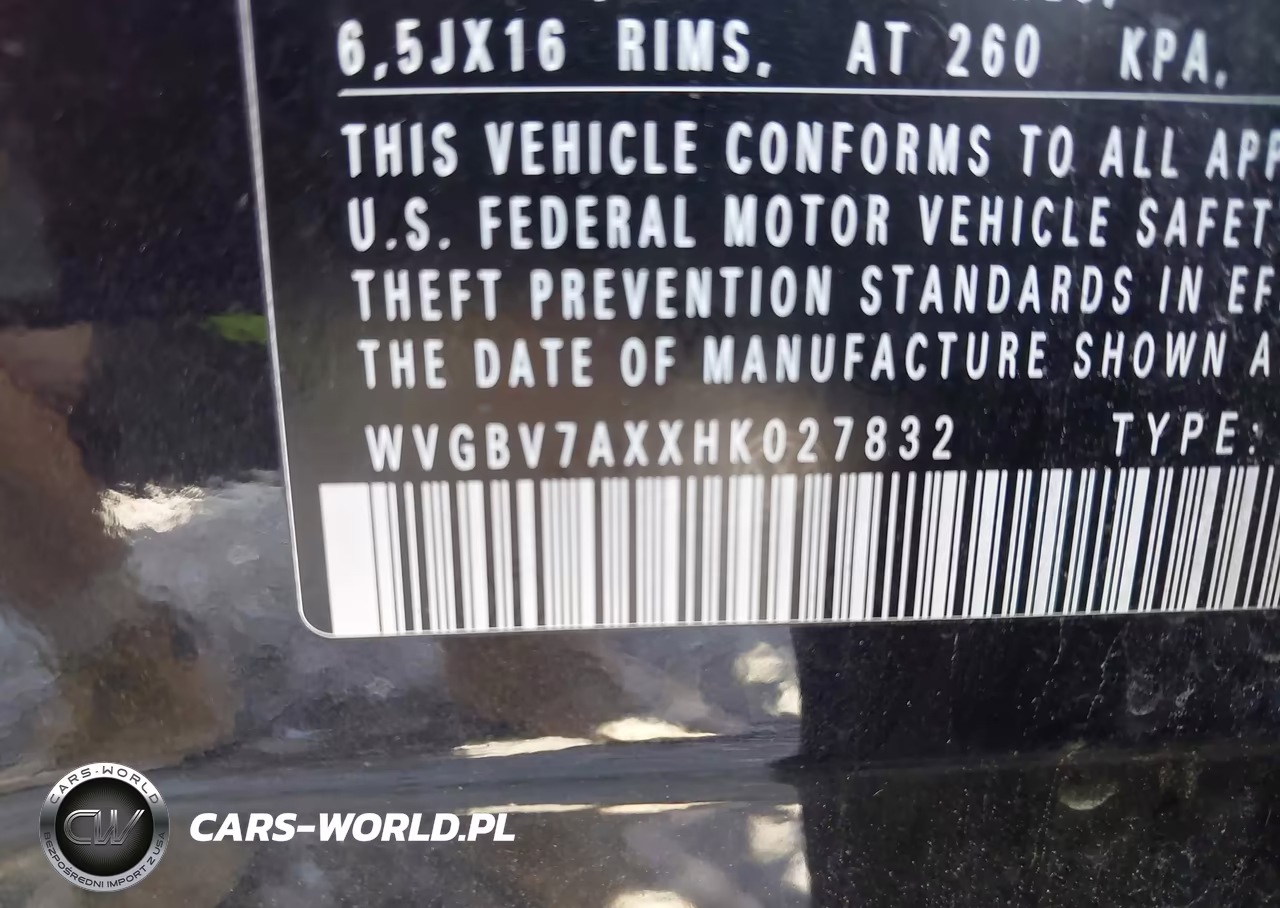 2017 Volkswagen Tiguan 2.0T-2.0T S VIN:WVGBV7AXXHK027832 - 9