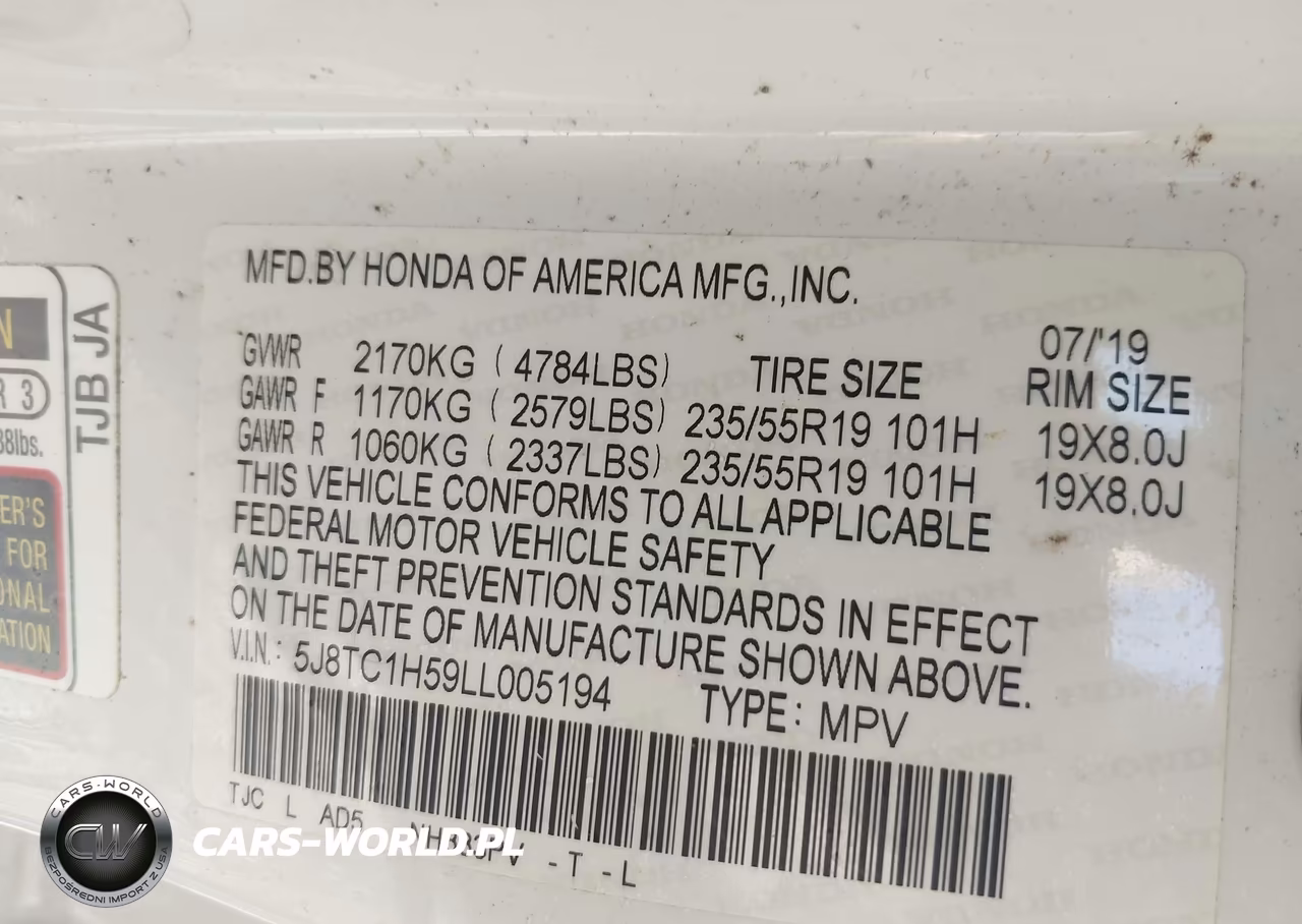 2020 Acura Rdx Technology Package VIN:5J8TC1H59LL005194 - 9