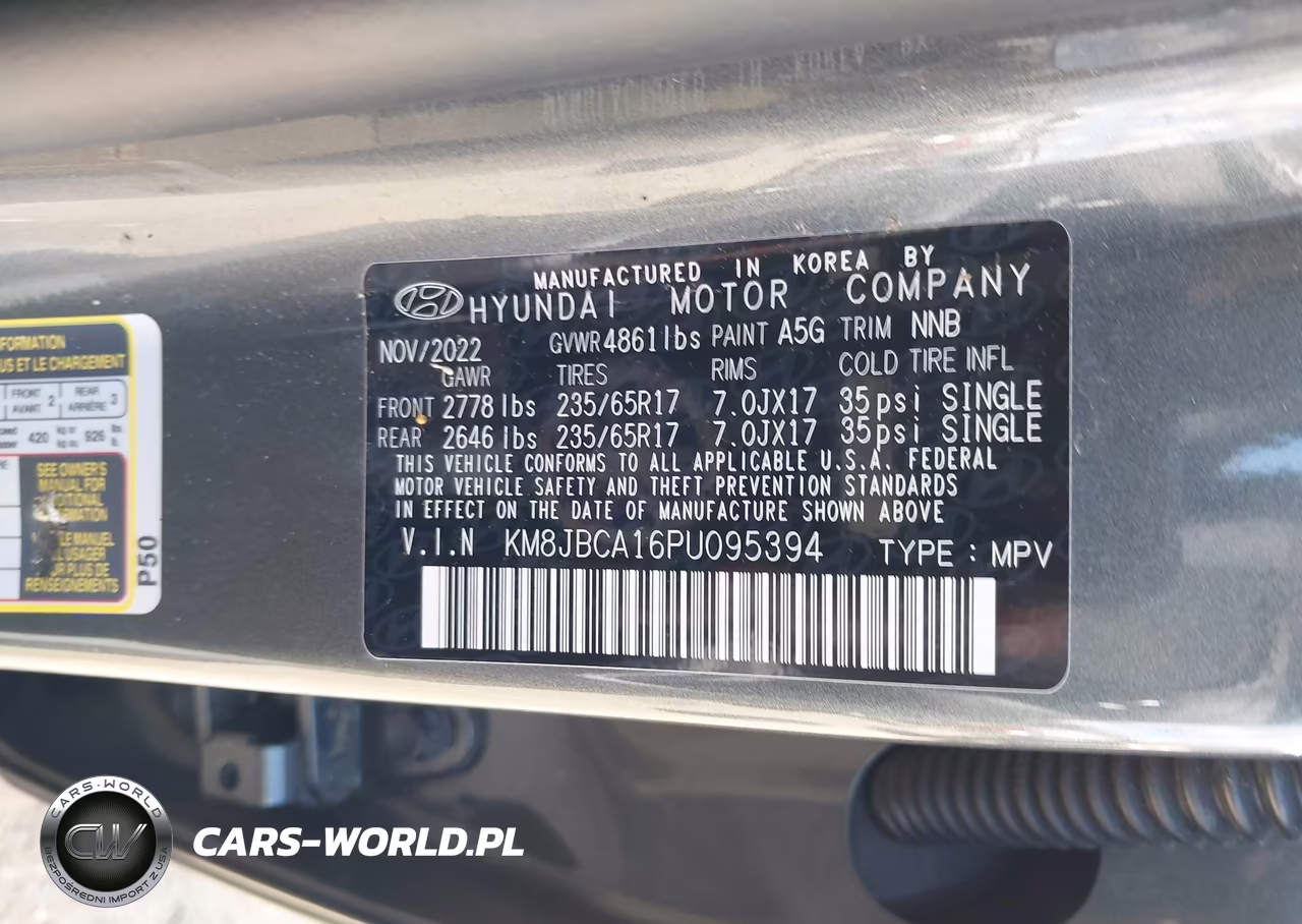2023 Hyundai Tucson Hybrid Blue VIN:KM8JBCA16PU095394 - 9