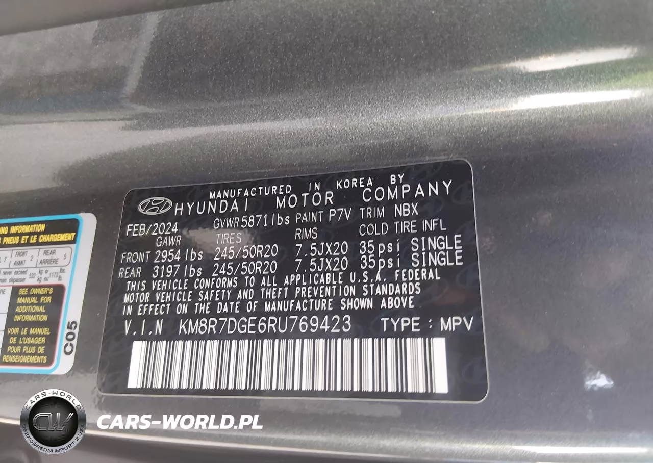 2024 Hyundai Palisade Calligraphy VIN:KM8R7DGE6RU769423 - 9