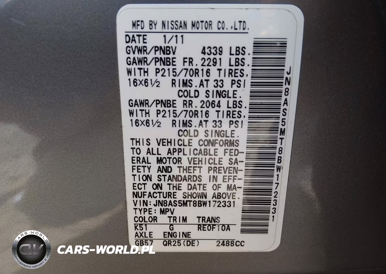 2011 Nissan Rogue S VIN:JN8AS5MT8BW172331 - 9