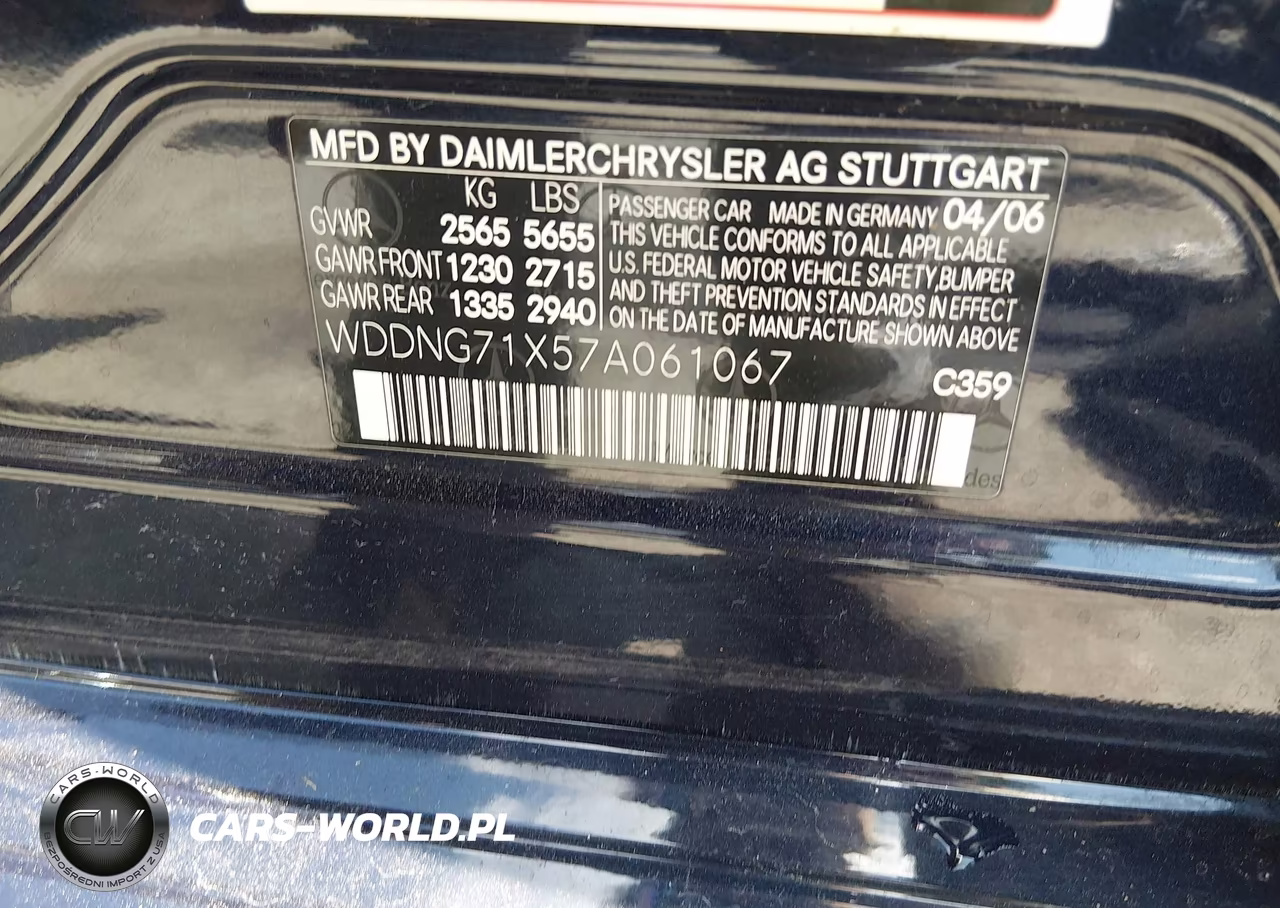 2007 Mercedes-Benz S 550 VIN:WDDNG71X57A061067 - 9