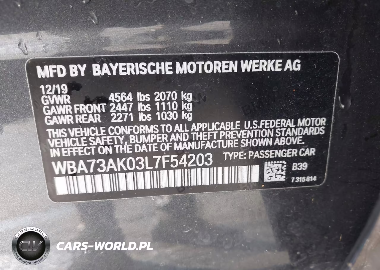 2020 BMW 228I Gran Coupe xDrive VIN:WBA73AK03L7F54203 - 9