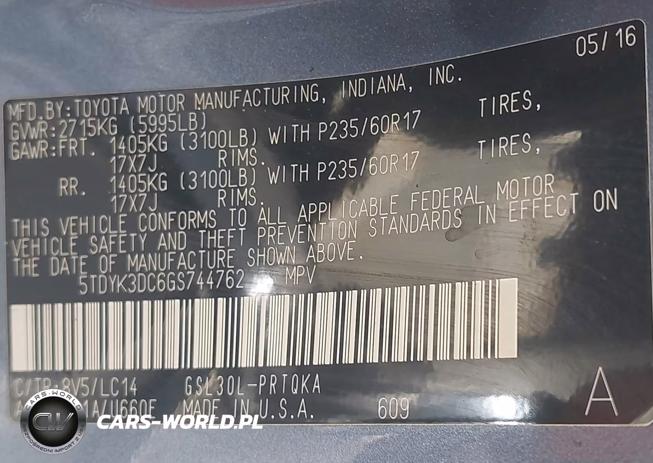 2016 Toyota Sienna Xle 8 Passenger VIN:5TDYK3DC6GS744762 - 9