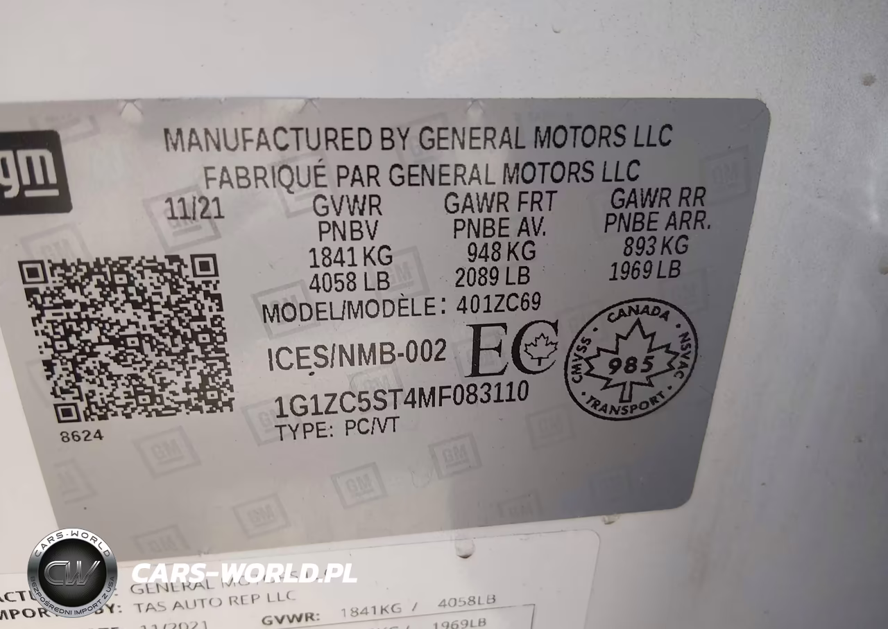 2021 Chevrolet Malibu Ls VIN:1G1ZC5ST4MF083110 - 9