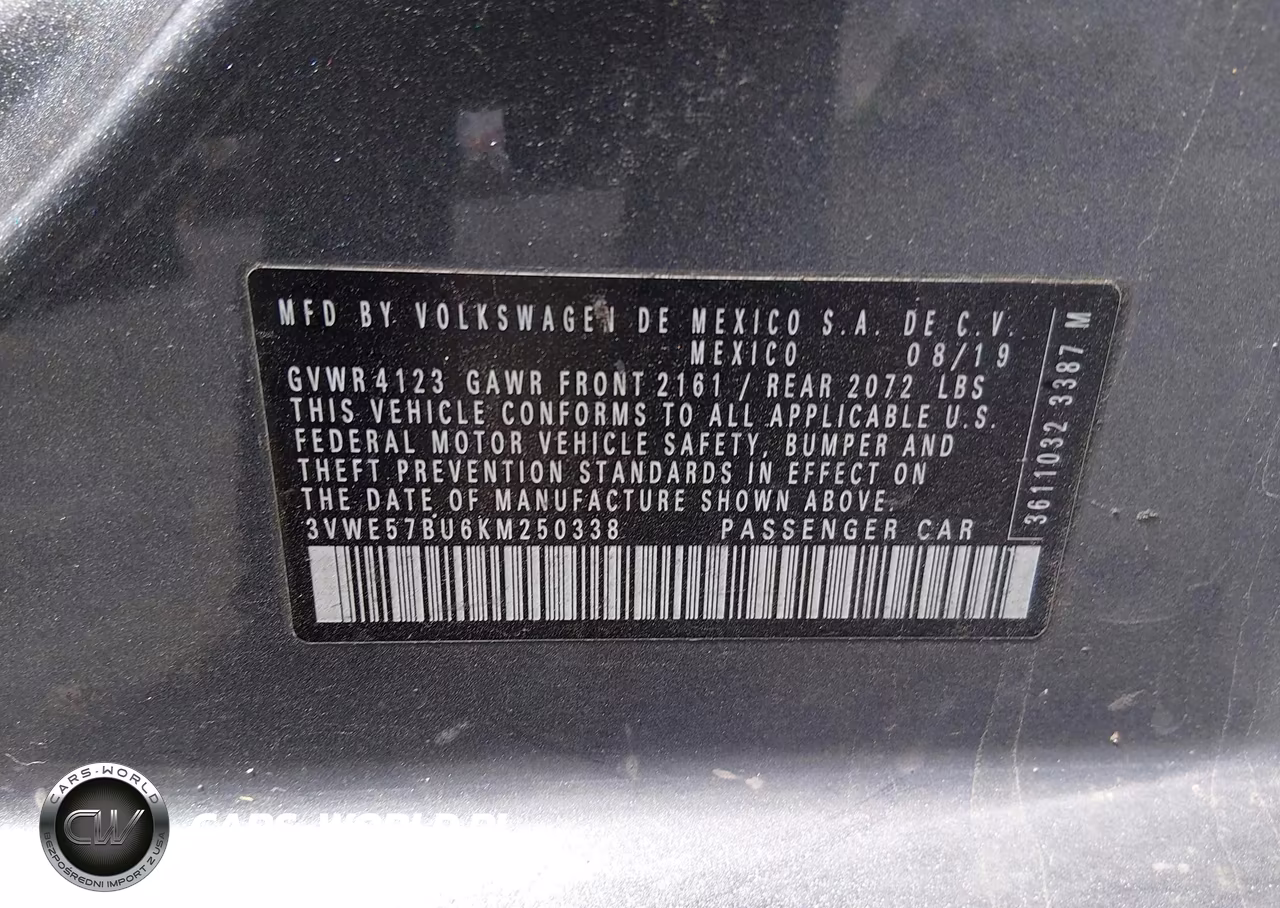 2019 Volkswagen Jetta 1.4T Sel VIN:3VWE57BU6KM250338 - 9