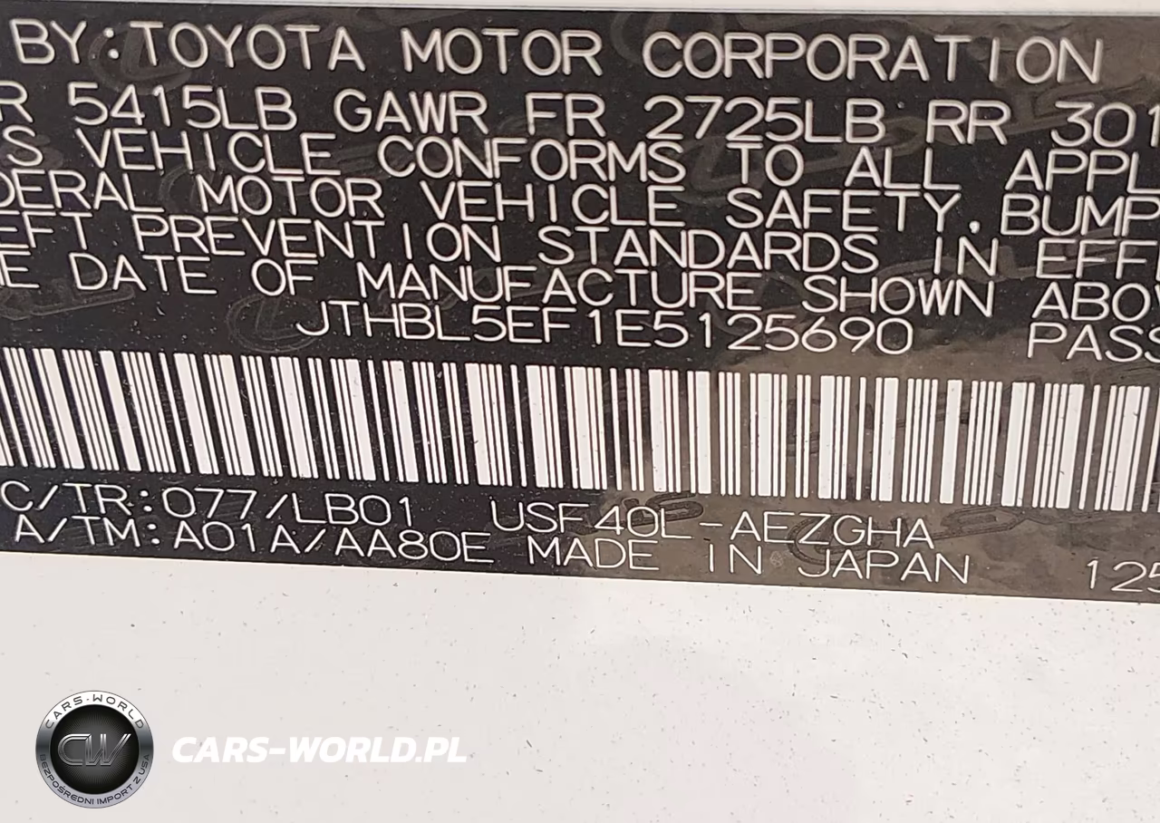 2014 Lexus Ls 460 VIN:JTHBL5EF1E5125690 - 9