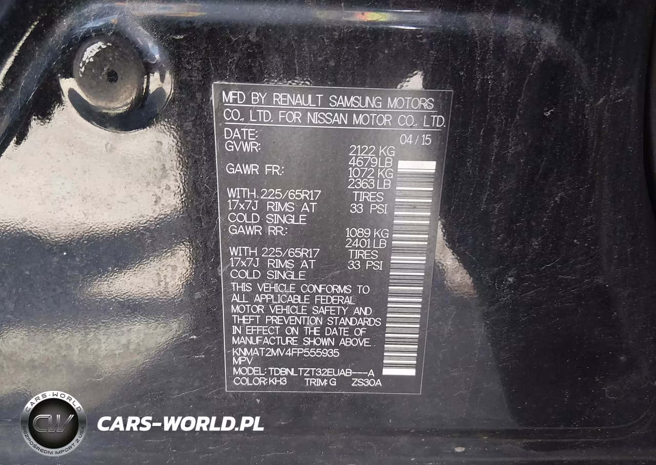 2015 Nissan Rogue Sv VIN:KNMAT2MV4FP555935 - 9