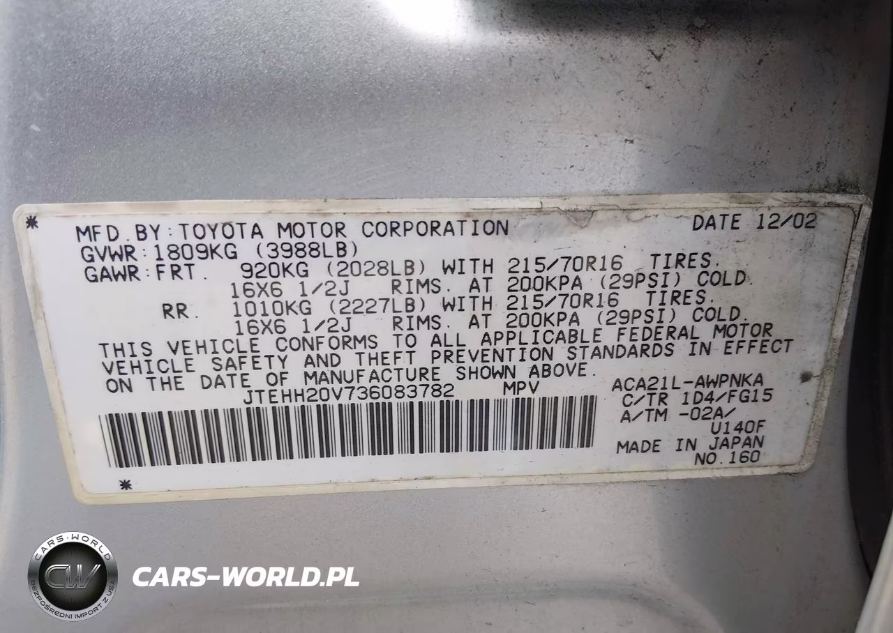 2003 Toyota Rav4 VIN:JTEHH20V736083782 - 9