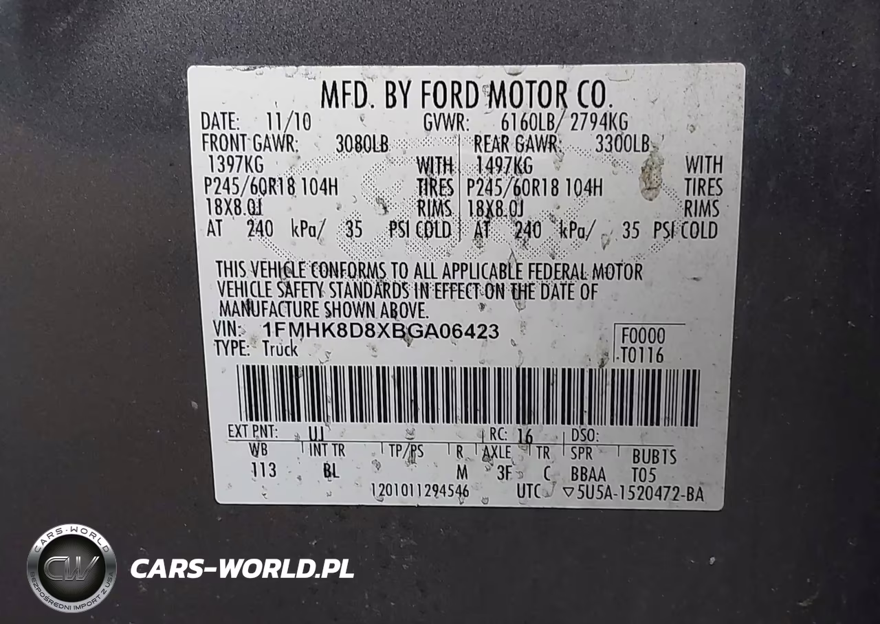2011 Ford Explorer Xlt VIN:1FMHK8D8XBGA06423 - 9