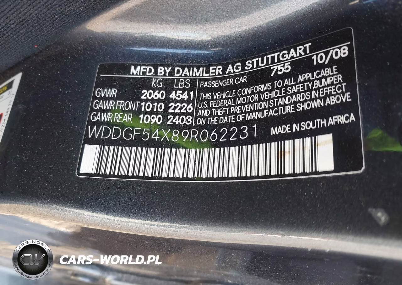 2009 Mercedes-Benz C 300 Luxury-Sport VIN:WDDGF54X89R062231 - 9