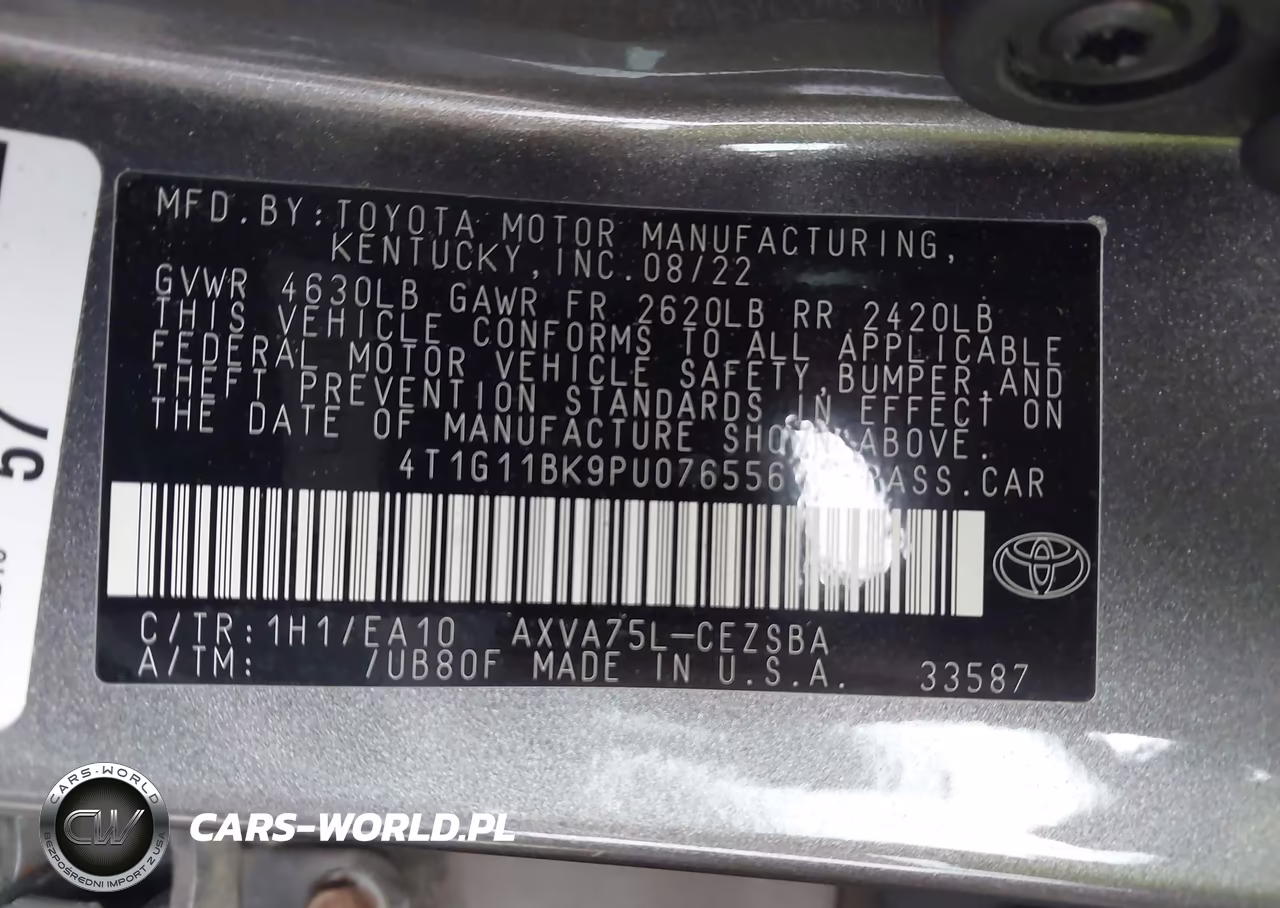2023 Toyota Camry Se Awd VIN:4T1G11BK9PU076556 - 9