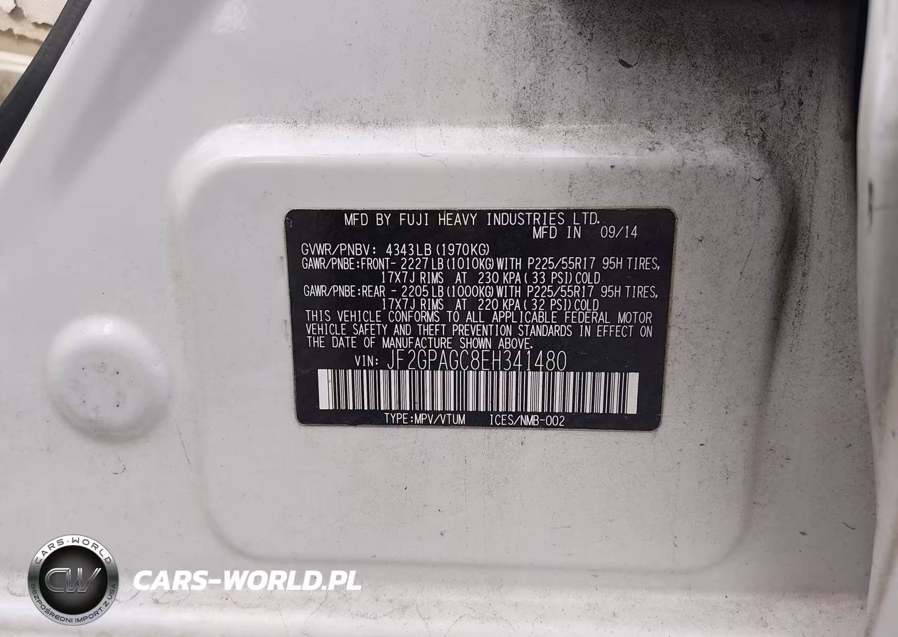 2014 Subaru Xv Crosstrek 2.0I Limited VIN:JF2GPAGC8EH341480 - 9