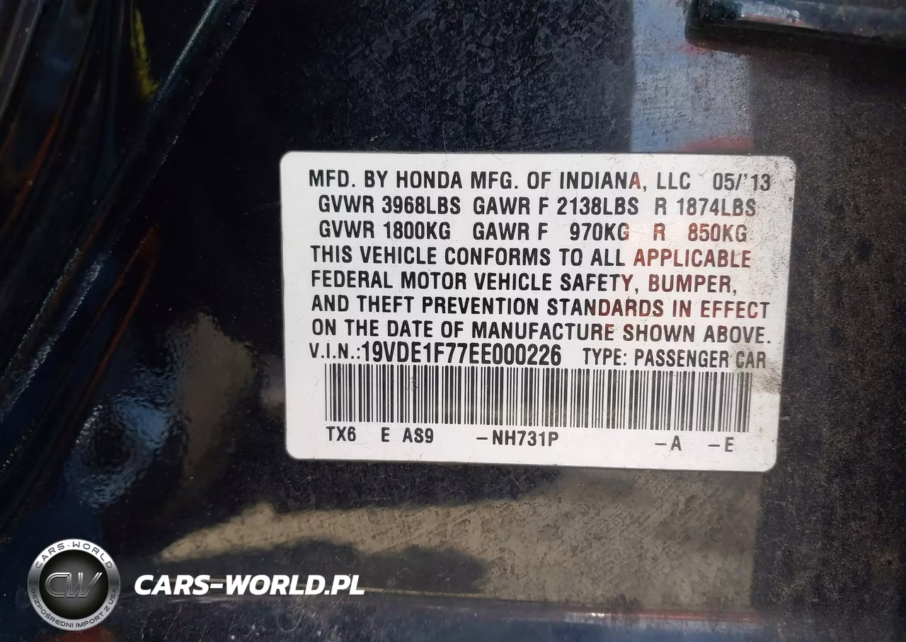 2014 Acura Ilx 2.0L VIN:19VDE1F77EE000226 - 9