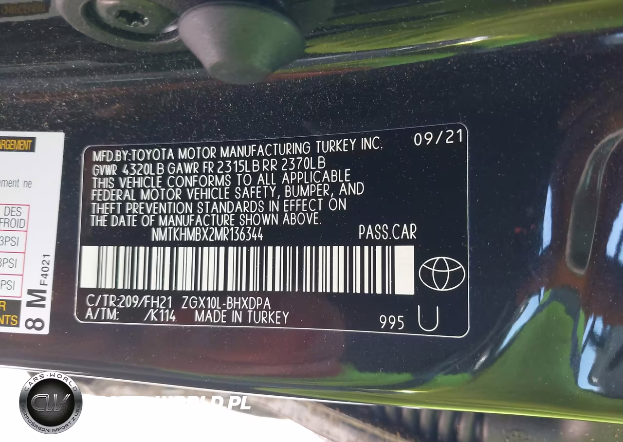 2021 Toyota C-Hr Le VIN:NMTKHMBX2MR136344 - 9