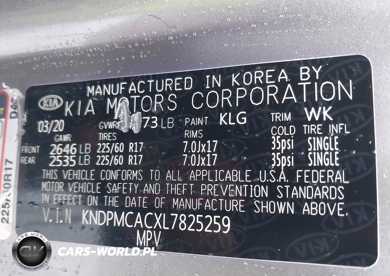 2020 Kia Sportage Lx VIN:KNDPMCACXL7825259 - 9