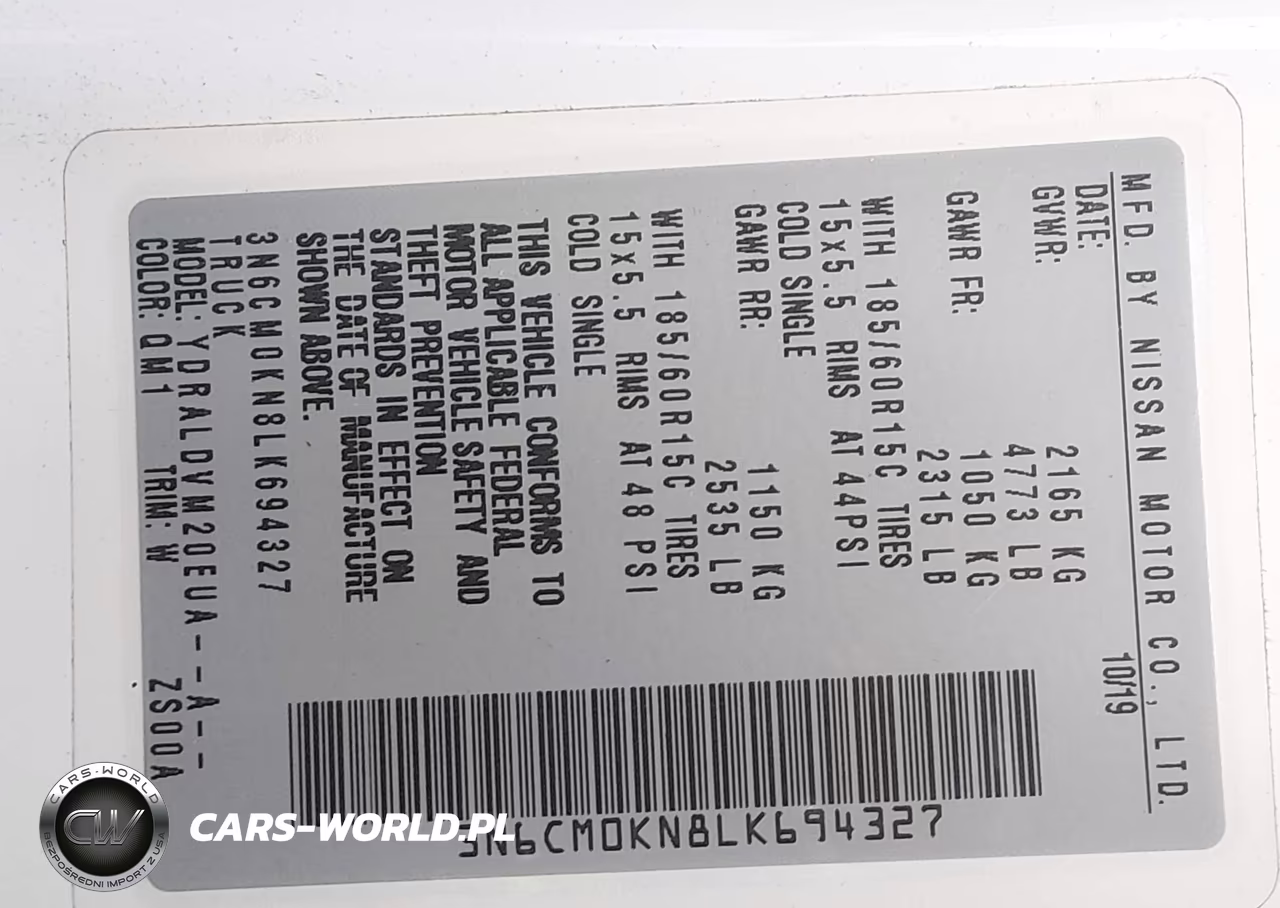 2020 Nissan Nv200 Cargo S Xtronic Cvt VIN:3N6CM0KN8LK694327 - 9