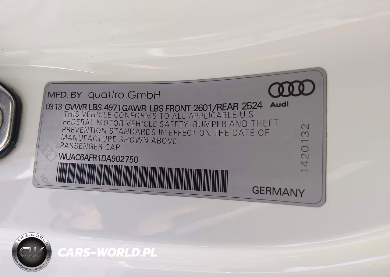2013 Audi Rs 5 4.2 VIN:WUAC6AFR1DA902750 - 9