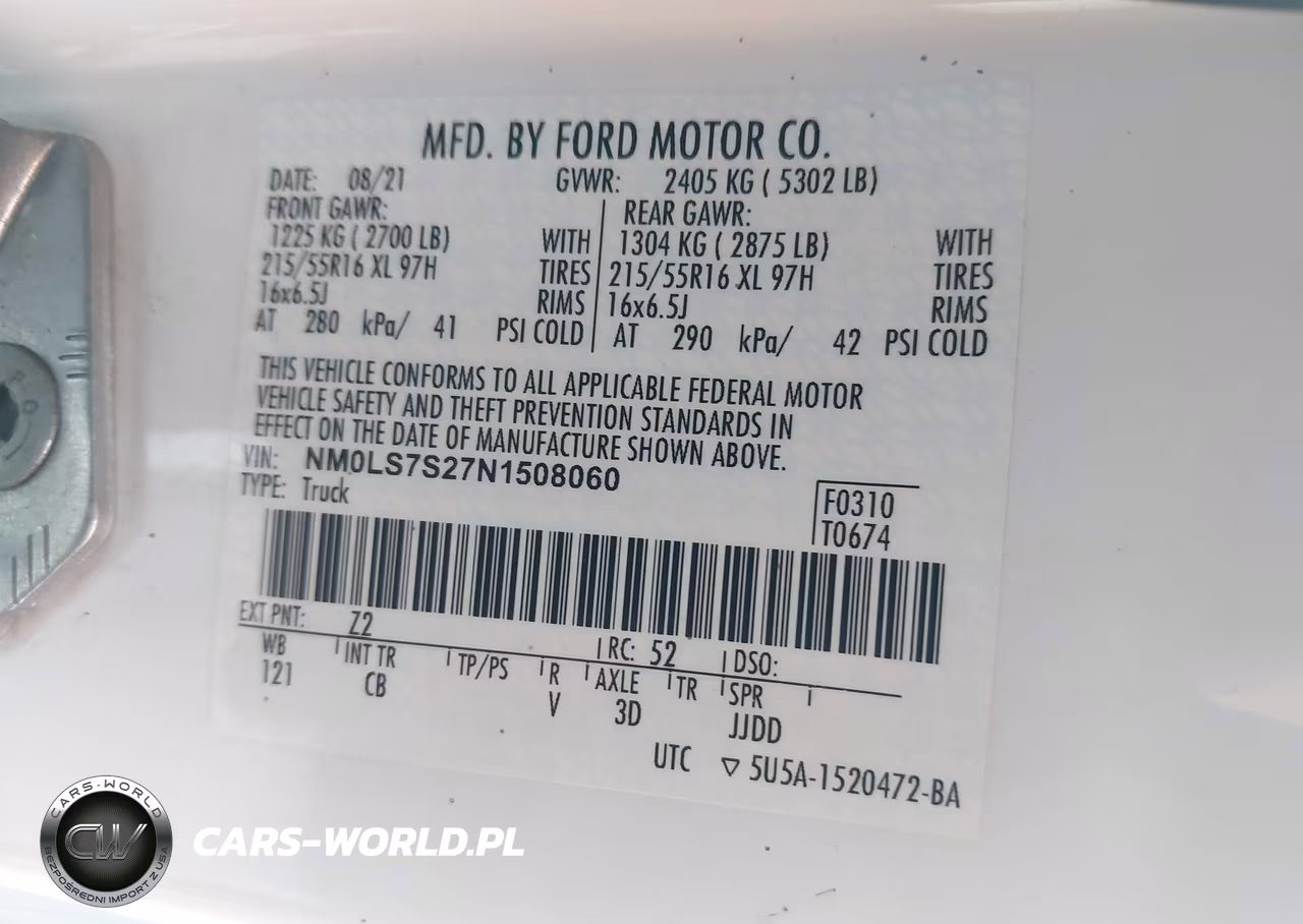 2022 Ford Transit Connect Xl VIN:NM0LS7S27N1508060 - 9