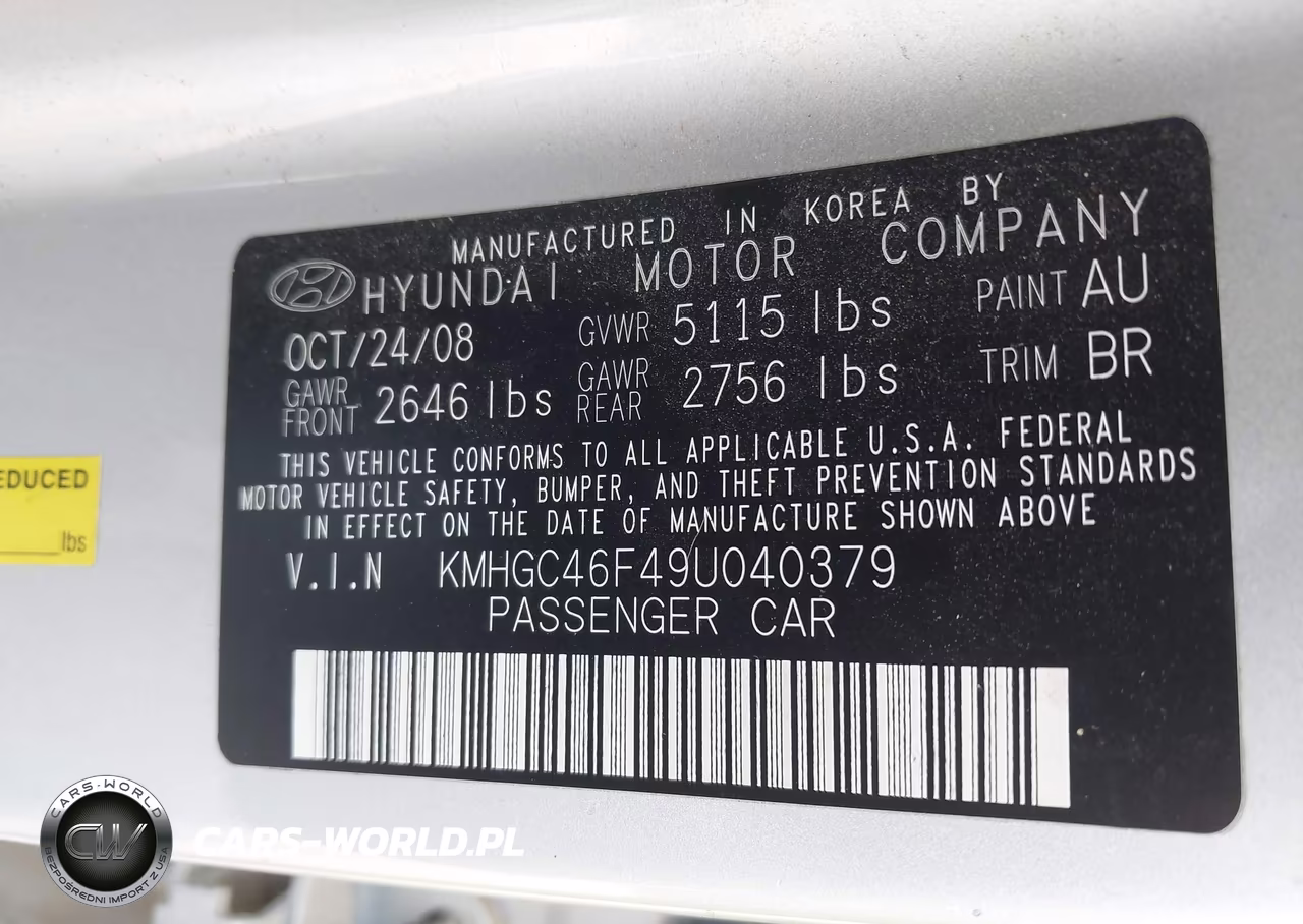 2009 Hyundai Genesis 4.6 VIN:KMHGC46F49U040379 - 9