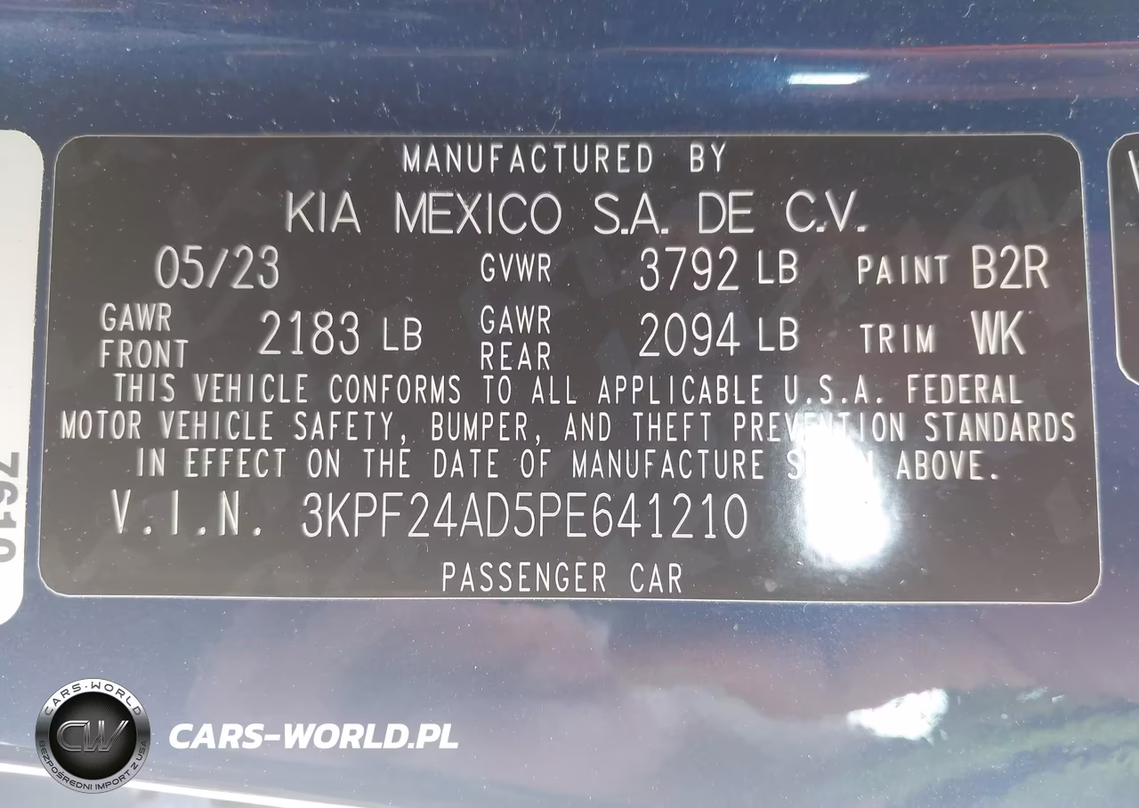 2023 Kia Forte Lxs VIN:3KPF24AD5PE641210 - 9