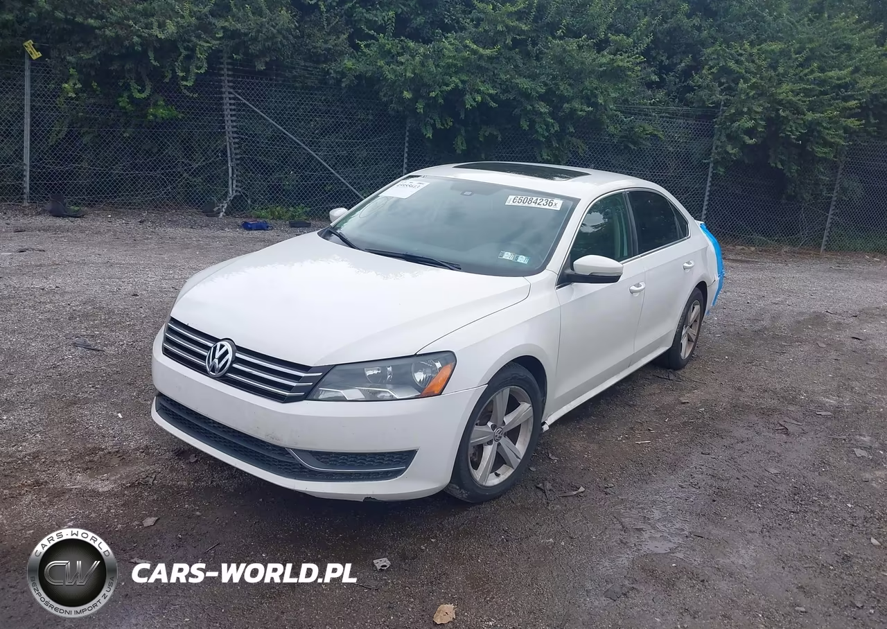 2012 Volkswagen Passat Se VIN:1VWBP7A35DC138771 - 2