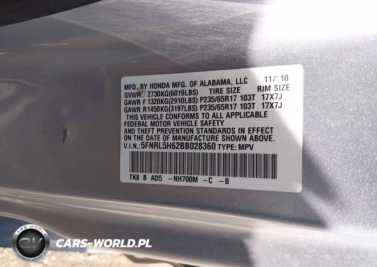 2011 Honda Odyssey Ex-L VIN:5FNRL5H62BB028360 - 9