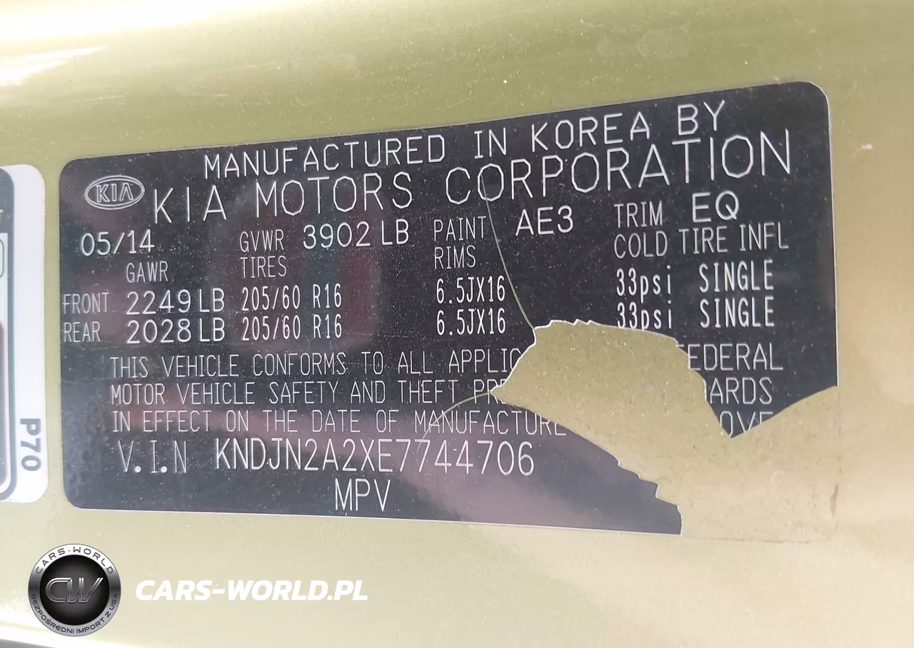 2014 Kia Soul VIN:KNDJN2A2XE7744706 - 9