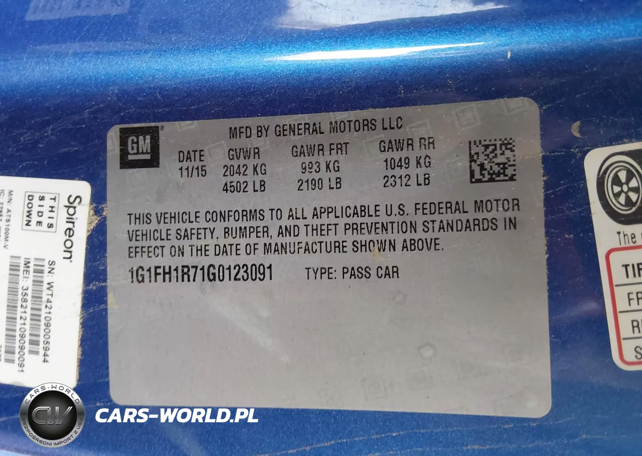 2016 Chevrolet Camaro 2Ss VIN:1G1FH1R71G0123091 - 9