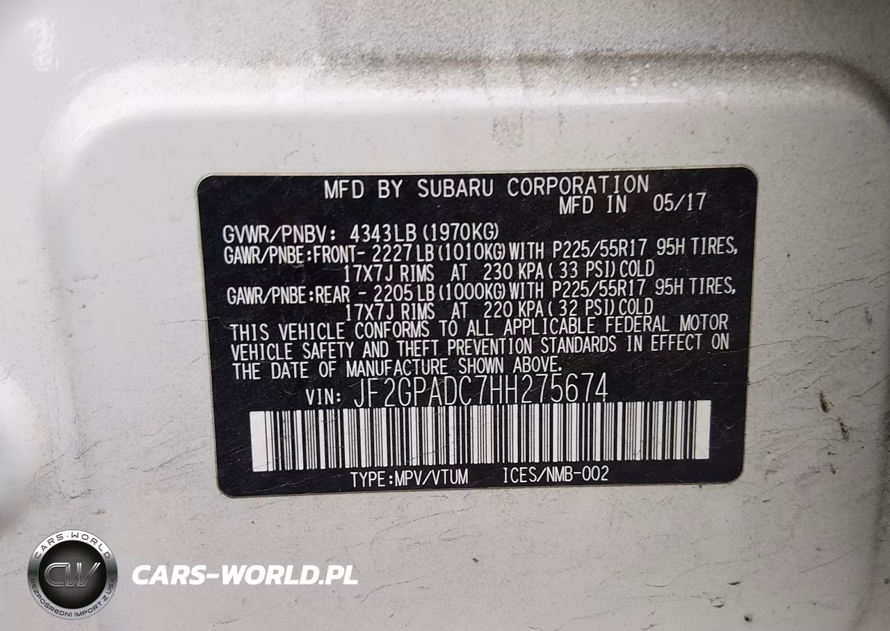 2017 Subaru Crosstrek 2.0I Premium VIN:JF2GPADC7HH275674 - 9