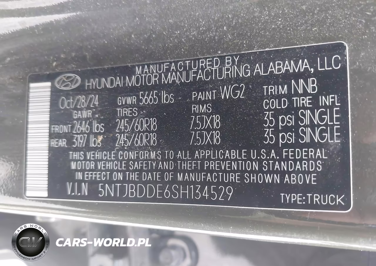 2025 Hyundai Santa Cruz Sel VIN:5NTJBDDE6SH134529 - 9