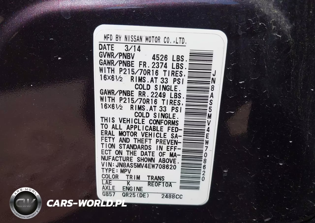 2014 Nissan Rogue Select S VIN:JN8AS5MV4EW708620 - 9