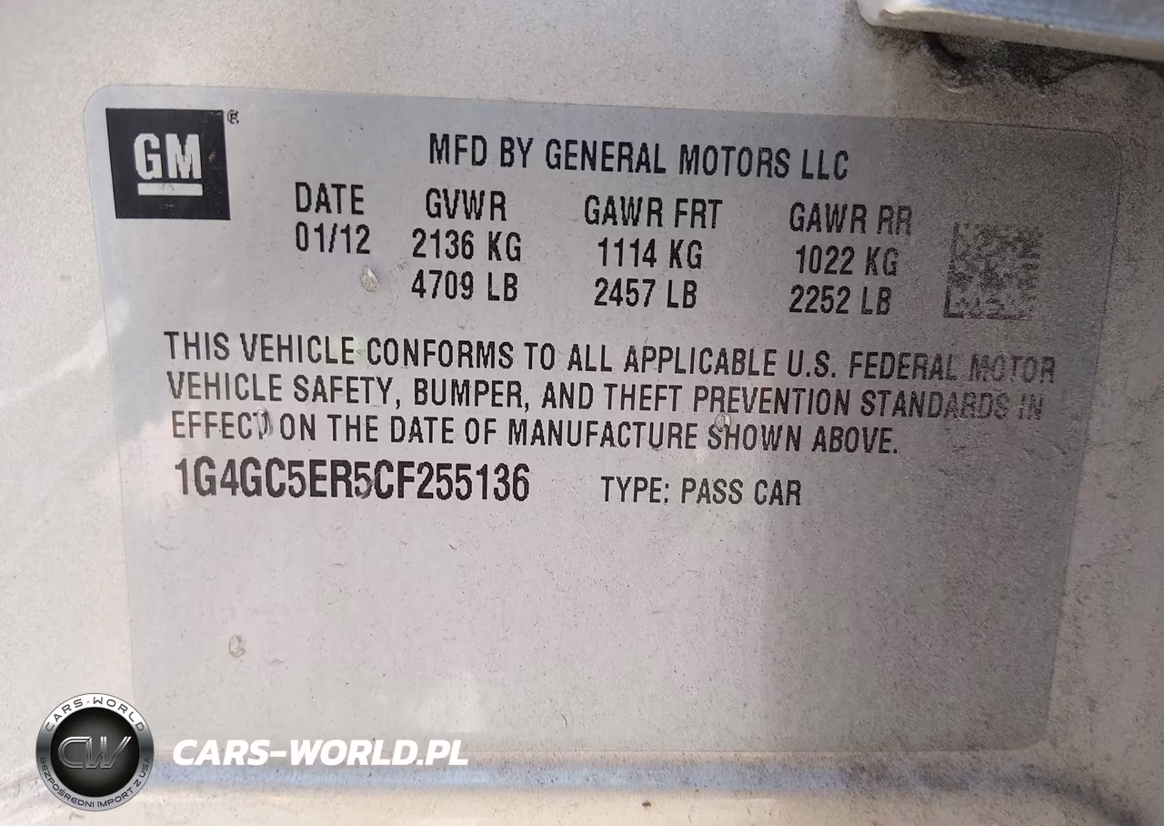 2012 Buick Lacrosse Leather Group VIN:1G4GC5ER5CF255136 - 9