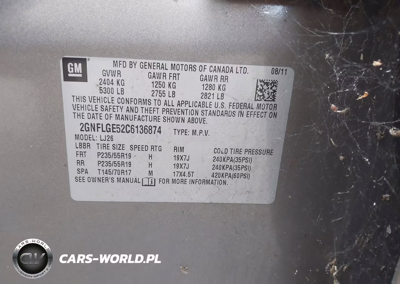 2012 Chevrolet Equinox Ltz VIN:2GNFLGE52C6136874 - 9