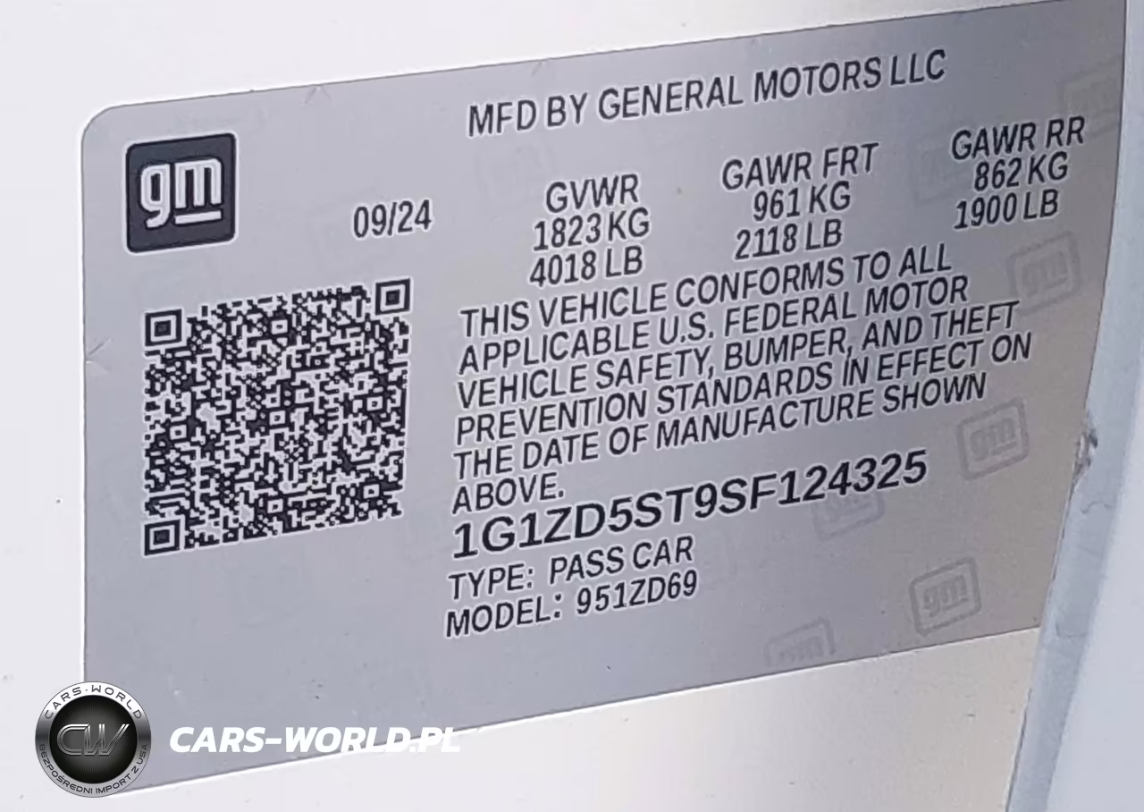 2025 Chevrolet Malibu Fwd 1Lt VIN:1G1ZD5ST9SF124325 - 9
