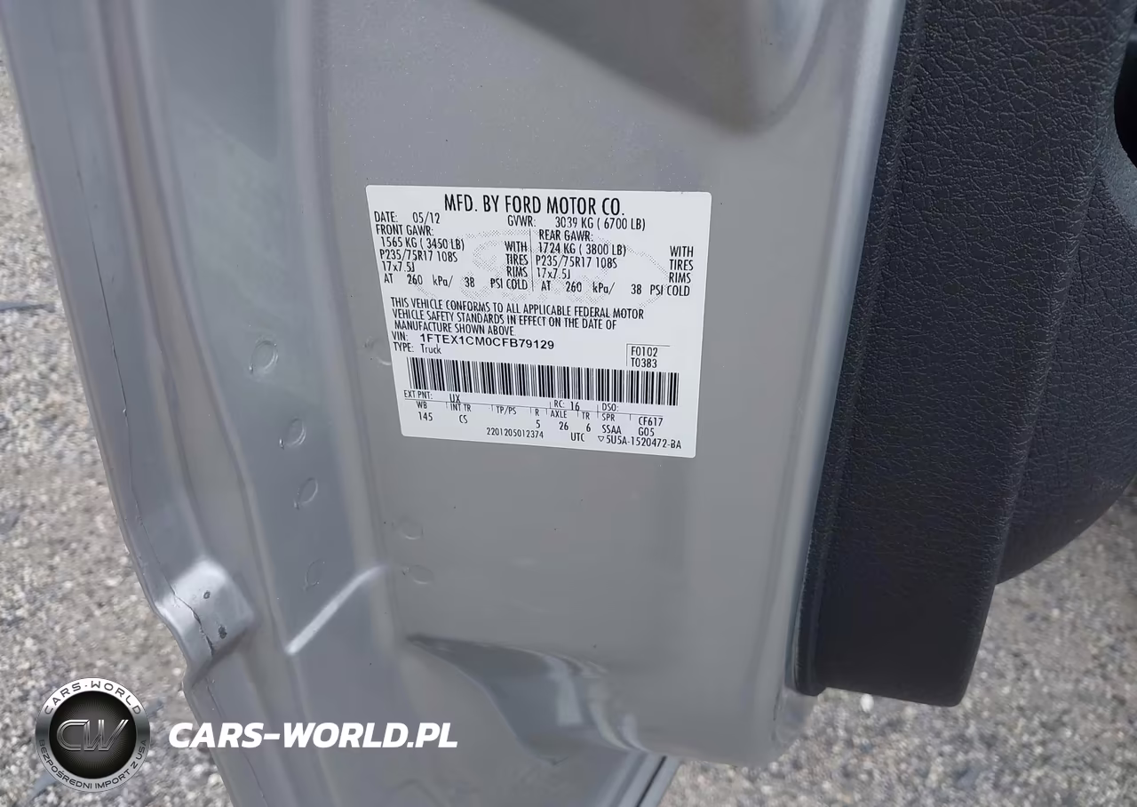 2012 Ford F-150 Xl VIN:1FTEX1CM0CFB79129 - 9